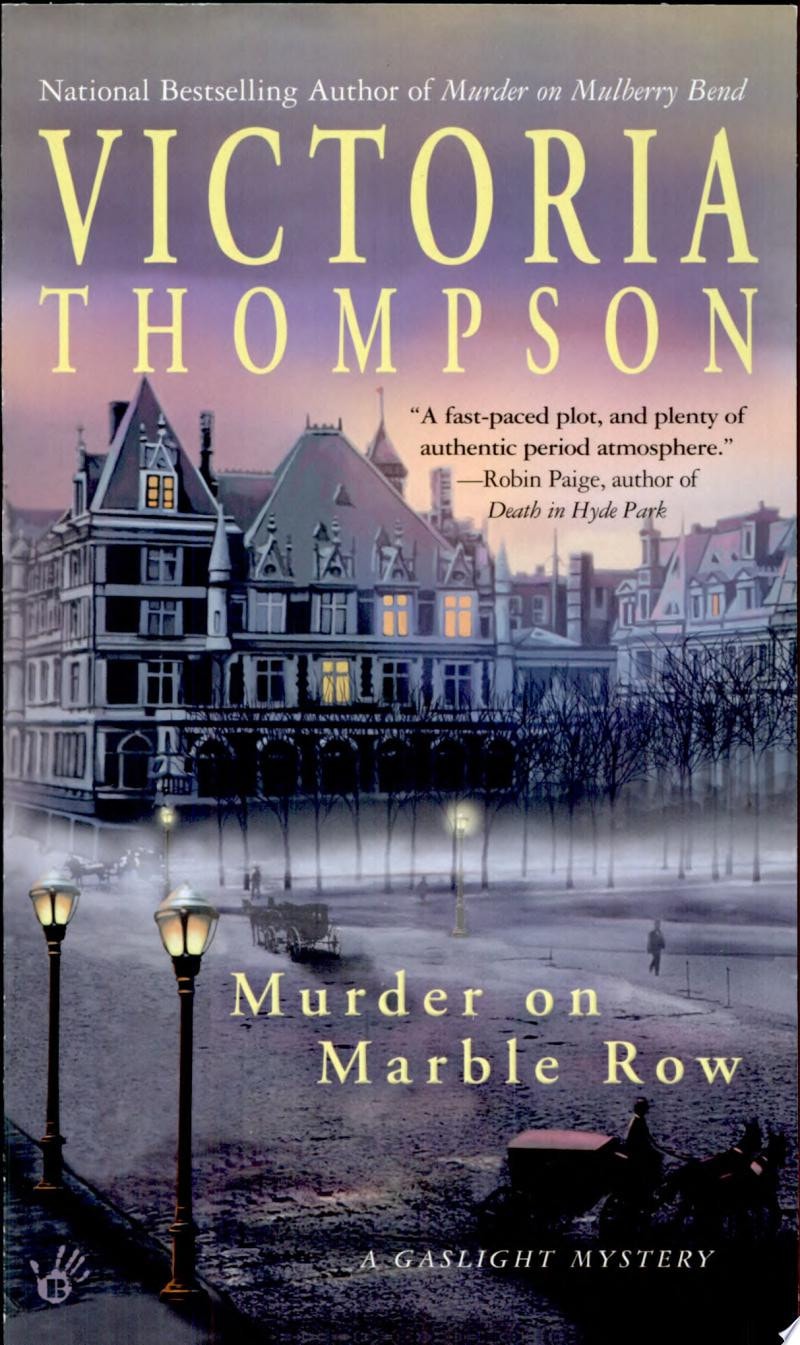 Murder on Marble Row A Gaslight Mystery