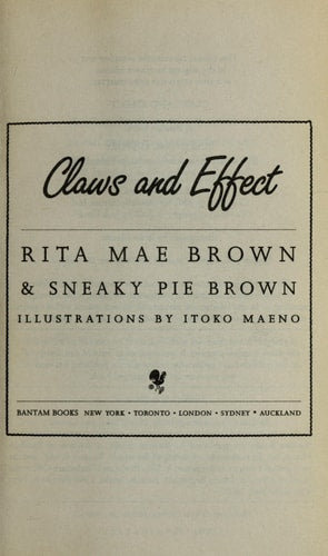 Claws and Effect A Mrs. Murphy Mystery