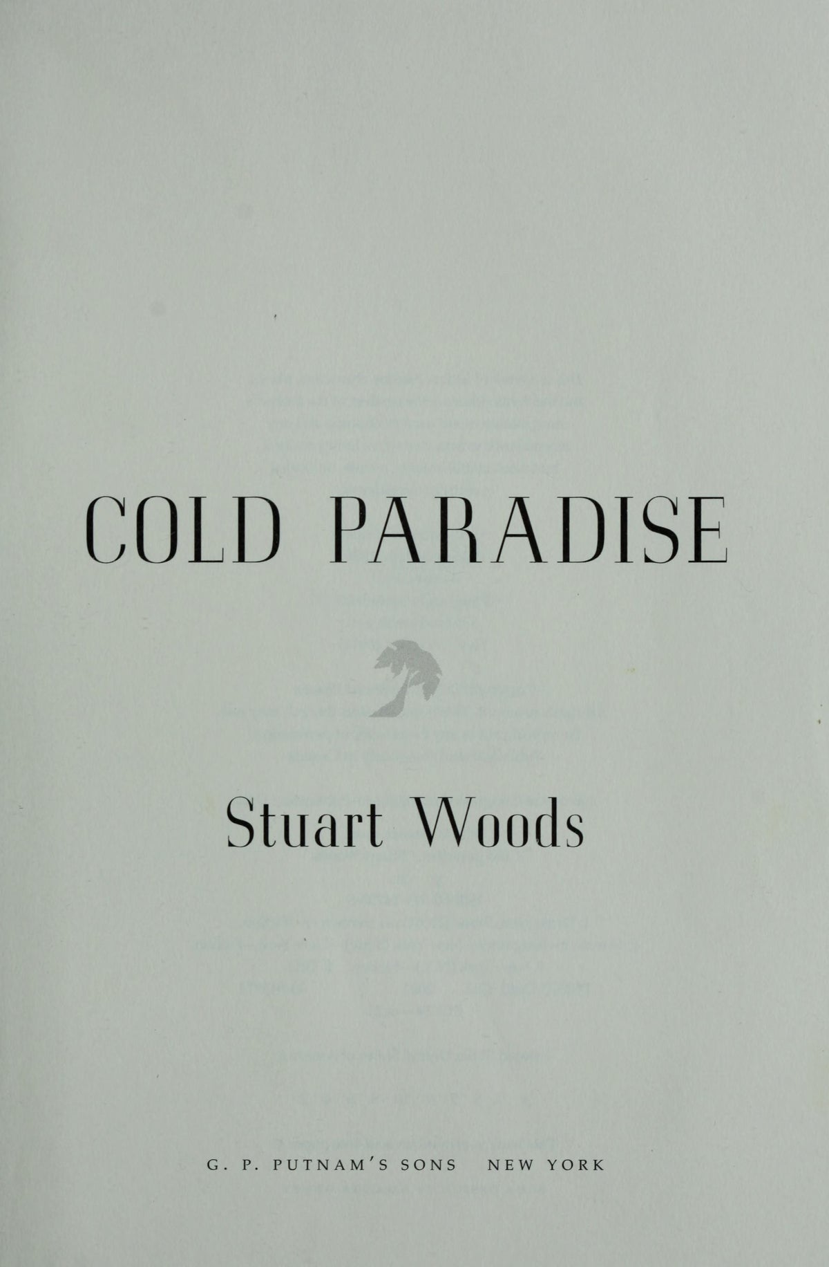 Cold Paradise (Stone Barrington)