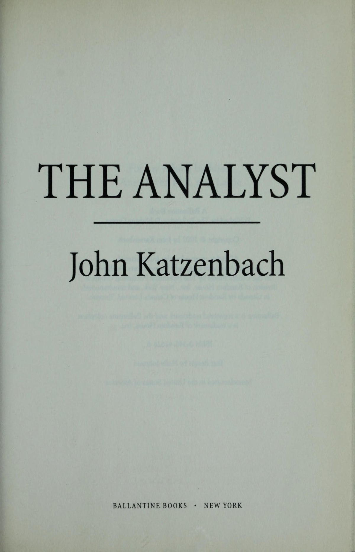 The Analyst
