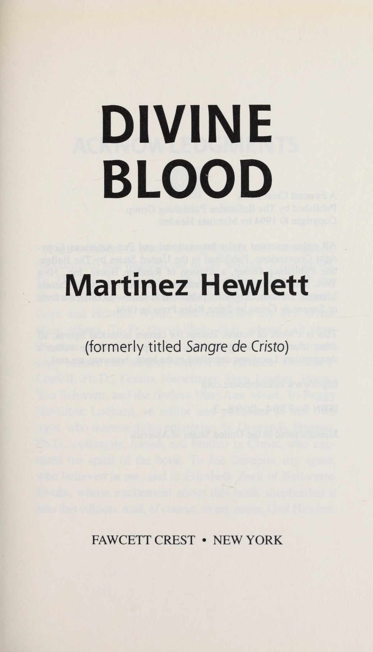 Divine Blood
